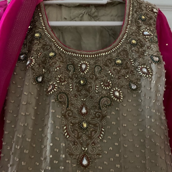 Pakistani/ Indian  Anarkali dress. Fits like an xs. Message me for measurements. - Picture 3 of 3